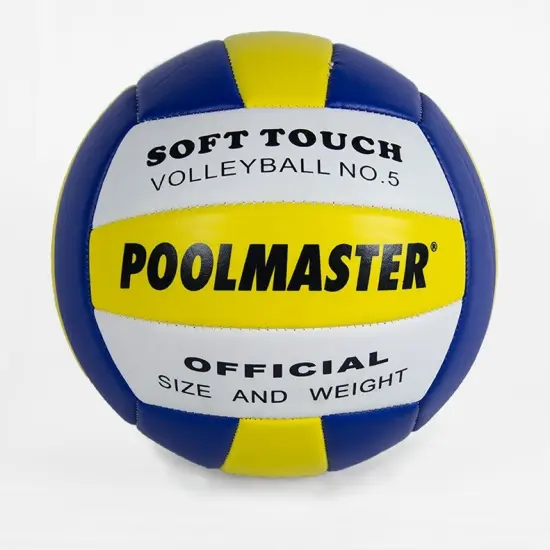 Swim Central 8" Blue and Yellow Sports Ball Soft Touch Volleyball Swimming Pool Accessory {1}