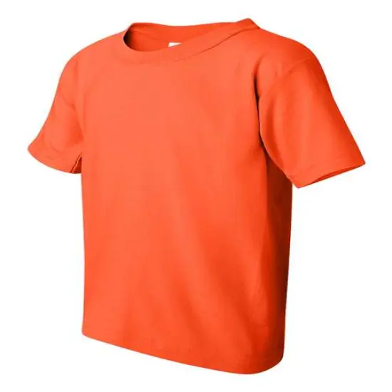 Gildan&reg; Heavy Cotton Youth Crewneck Short Sleeve T-Shirt - 5000B Orange {2}