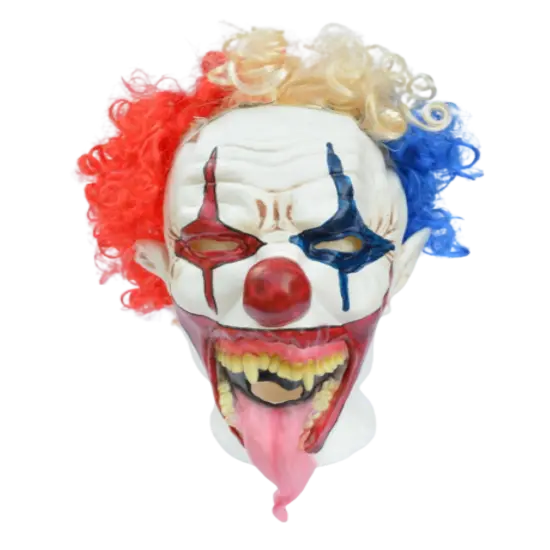 Kitcheniva Halloween Devilish Clown Mask With Hair & Scary Tongue Costume {1}