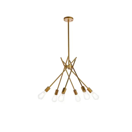 Lucca 23 inch pendant in brass {1}