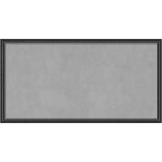 Stylish Black Narrow Wood Framed Magnetic Board {1}