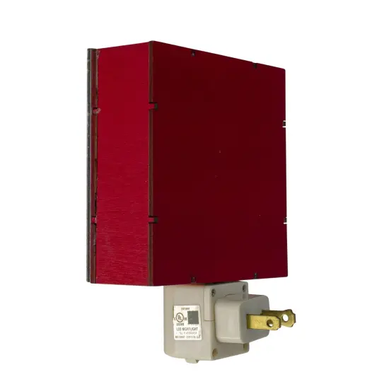 Roman Countdown to Santa Christmas Night Light - 5.5" Red {5}