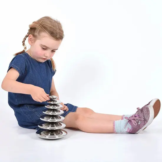 Learning Advantage Silver Sensory Reflective Discs - Set of 7 {5}