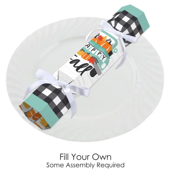 Big Dot of Happiness Happy Fall Truck - No Snap Harvest Pumpkin Party Table Favors - DIY Cracker Boxes - Set of 12 {3}