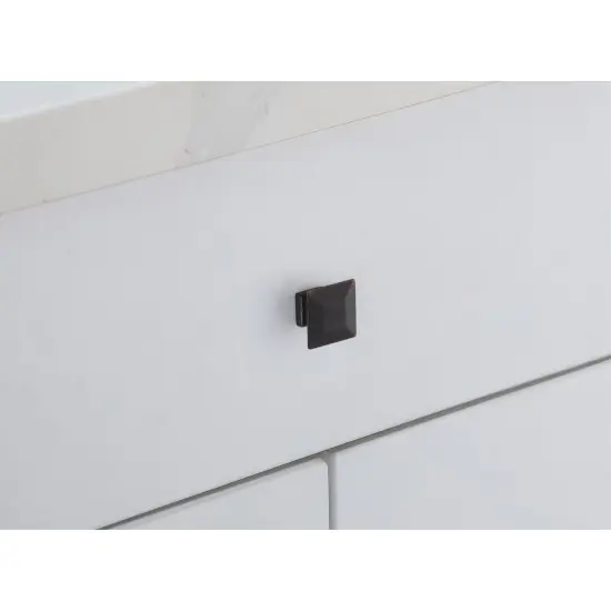 Cecil 1.3" Oil-rubbed Bronze Square Knob Multipack (Set of 10) {3}