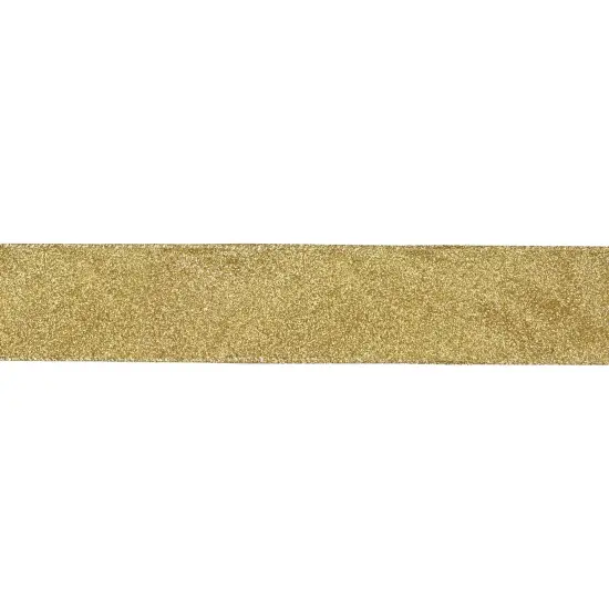 Northlight Shimmering Metallic Gold Christmas Wired Craft Ribbon 2.5" x 16 Yards {1}