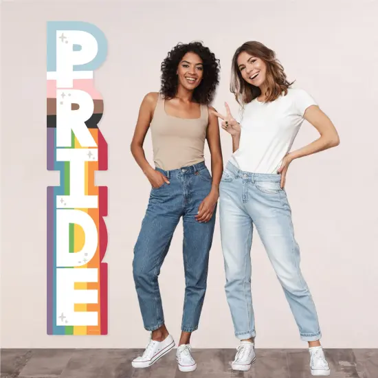 Big Dot of Happiness So Many Ways to Be Human - Pride Party Vertical Decoration - Shaped Banner {6}