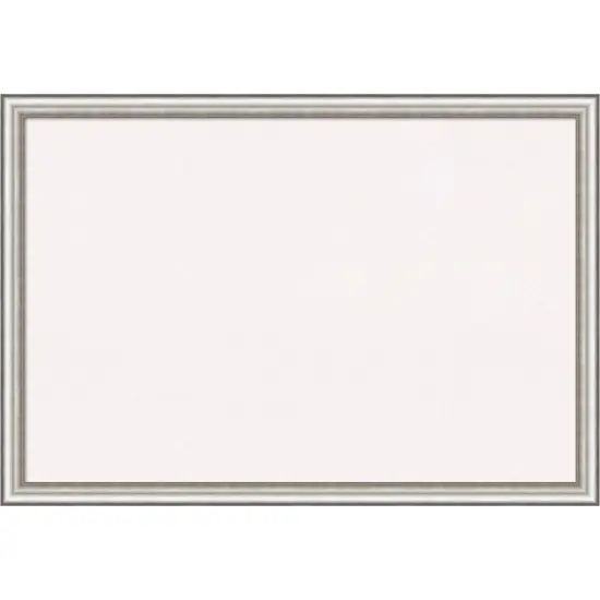 Salon Silver Narrow Framed Corkboard, White Cork {1}