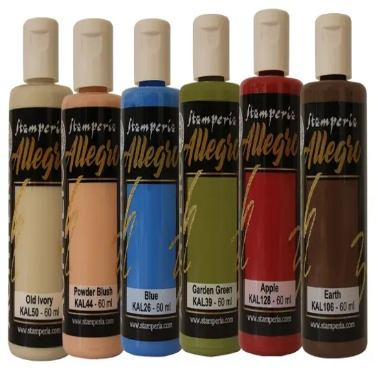 Stamperia Allegro Paint Set 6/Pkg-Woodland {1}