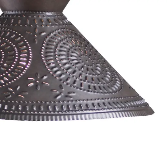 Irvins Country Tinware Betsy Ross Shade with Chisel in Kettle Black {3}