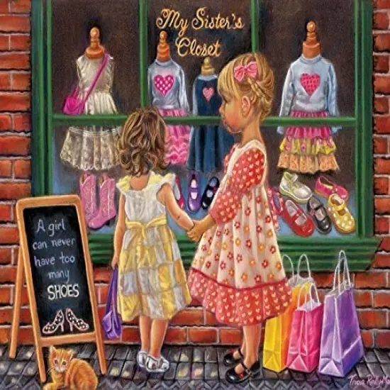 Sunsout My Sister's Closet 300 pc Jigsaw Puzzle 35855 {2}