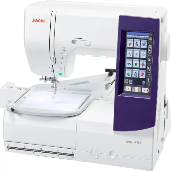 Janome Memory Craft MC9850 Sewing and Embroidery Machine {3}