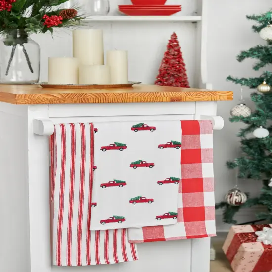 Red Truck Printed Flour Sack Kitchen Towel Dishtowel {5}