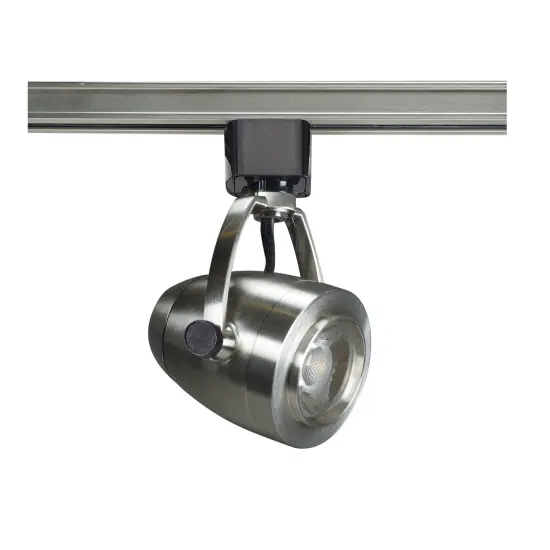 12W LED Track Head Brushed Nickel Finish 24' Beam angle Clear {1}