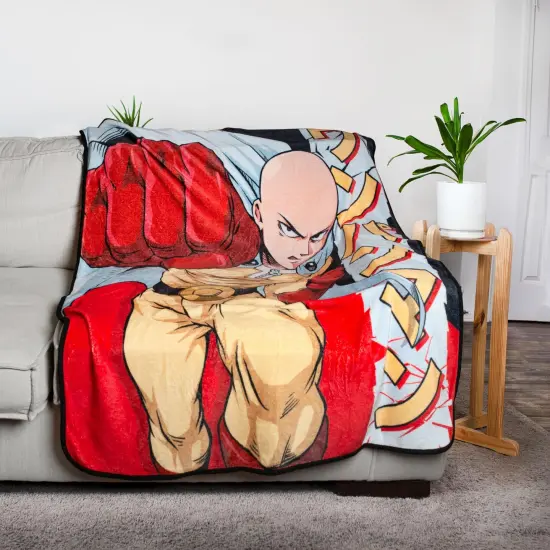 One-Punch Man Fleece Throw Blanket | 45 x 60 Inches {3}