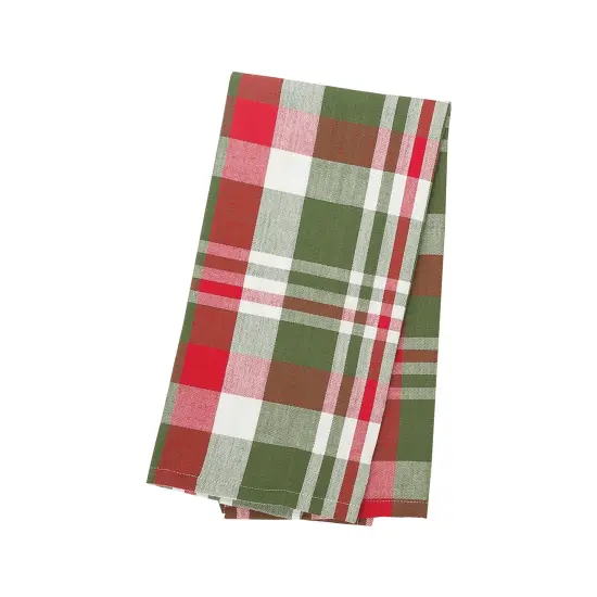 Owen Plaid Woven Plaid Woven Cotton Kitchen Dishtowel {1}