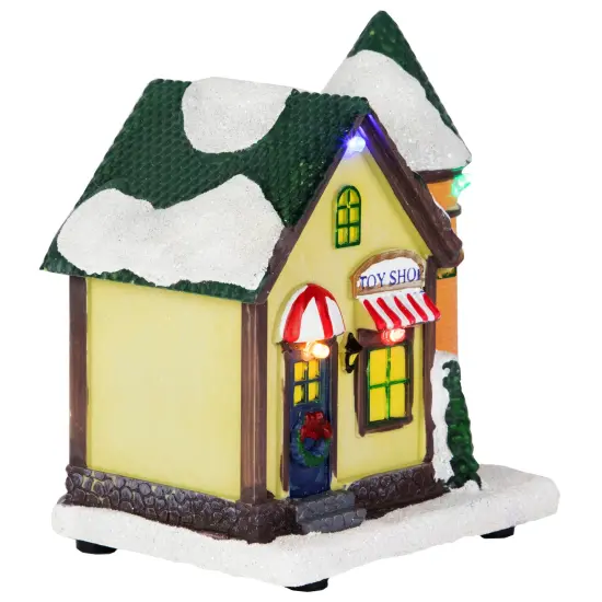 Northlight LED Lighted Snowy Toy Shop Christmas Village Display Piece - 5" Multi {7}