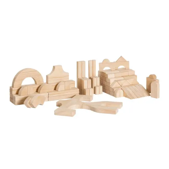 Kaplan Early Learning Company Unit Blocks Classroom Set I - 107 pieces in 28 shapes {2}