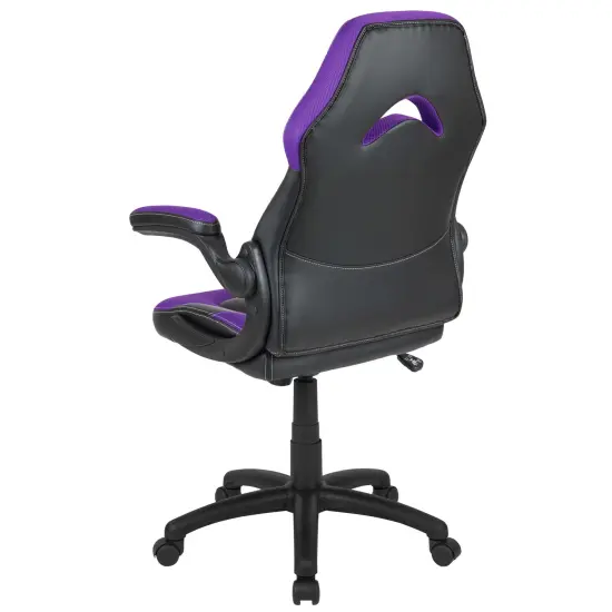 Emma and Oliver Z100 Gaming Chair Racing Office Ergonomic Computer PC Adjustable Swivel Chair Purple {4}