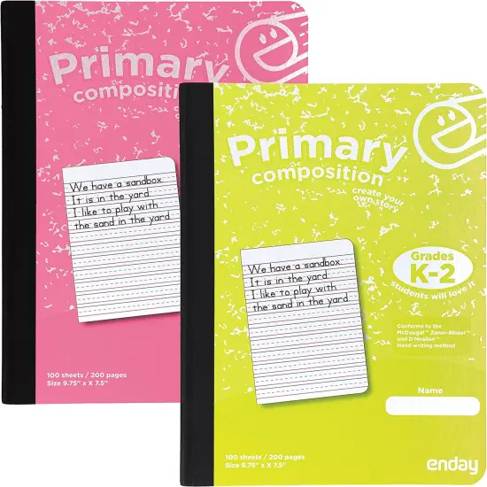 Enday 100 Ct. Primary Composition Book Gray {6}