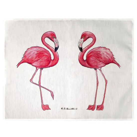 Betsy Drake Pink Flamingo Place Mat Set of 4 {1}