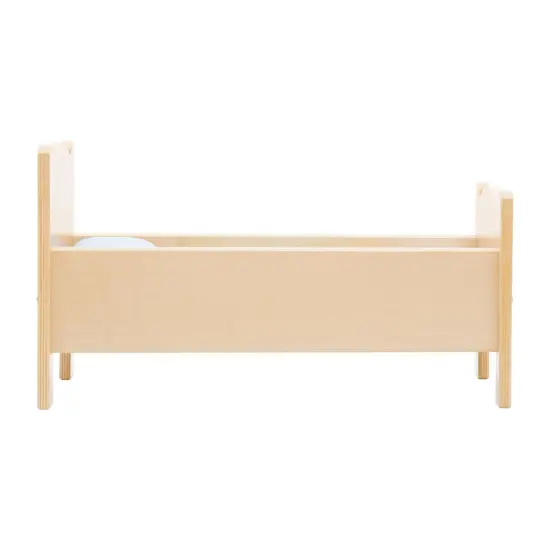 Kaplan Early Learning Company Wooden Doll Bed with Bedding {6}