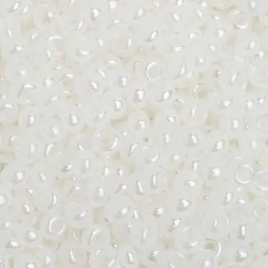John Bead 8/0 Opaque Czech Glass Seed Beads, 500g Pearl White {1}