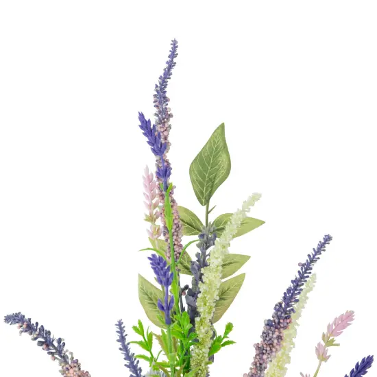 Allstate Lavender with Mixed Foliage Artificial Floral Spray - 21" - Purple {5}