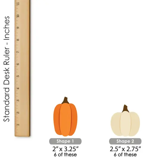 Big Dot of Happiness Fall Friends Thanksgiving - DIY Shaped Friendsgiving Party Cut-Outs - 24 Count {7}