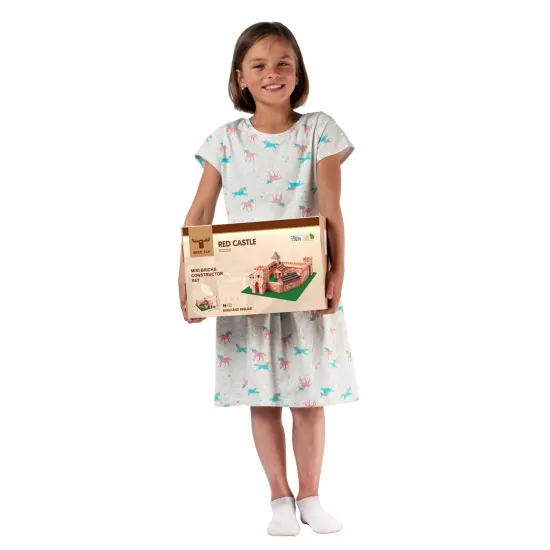 Mini Bricks Construction Set - Red Castle {4}