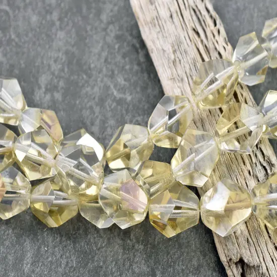 *12* 16x14mm Crystal Celsian Gem Cut Bicone Beads {3}