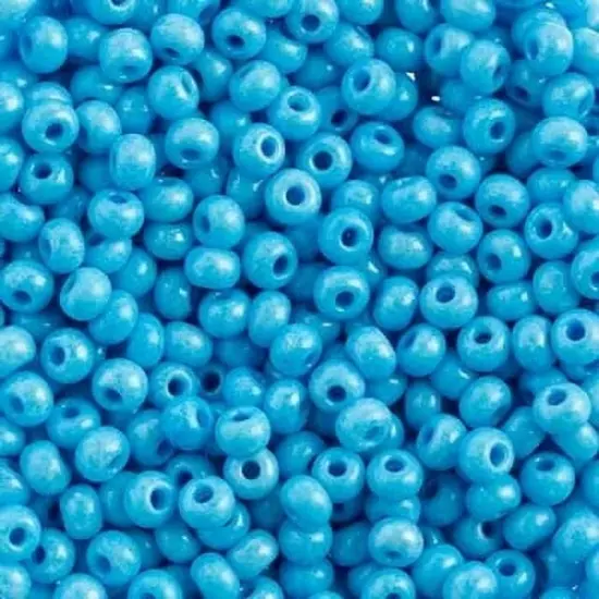 John Bead 6/0 Blue Czech Glass Seed Beads, 500g Terra Dyed Chalk {1}