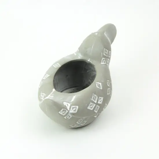 Southwestern Style Gray Terracotta Toucan Planter Pot 4.75 Inches High {4}