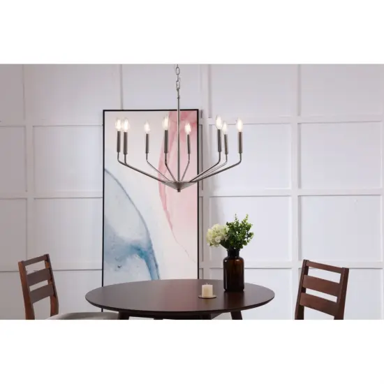 Enzo 8 light Chrome pendant {2}