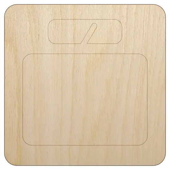 Scale Weight Loss Unfinished Wood Shape Piece Cutout for DIY Craft Projects {1}