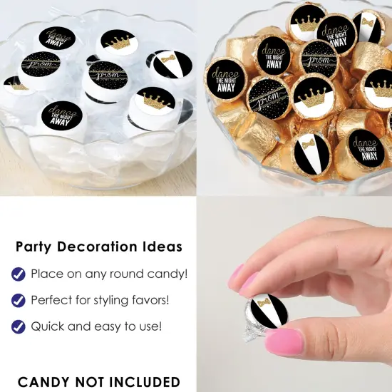 Big Dot of Happiness Prom - Prom Night Party Small Round Candy Stickers - Party Favor Labels - 324 Count {6}