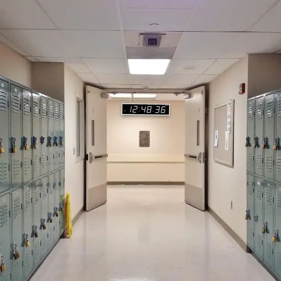 Ivation Huge 48" inch Digital LED Clock with Stopwatch, Alarms, Timer & Temp White {6}