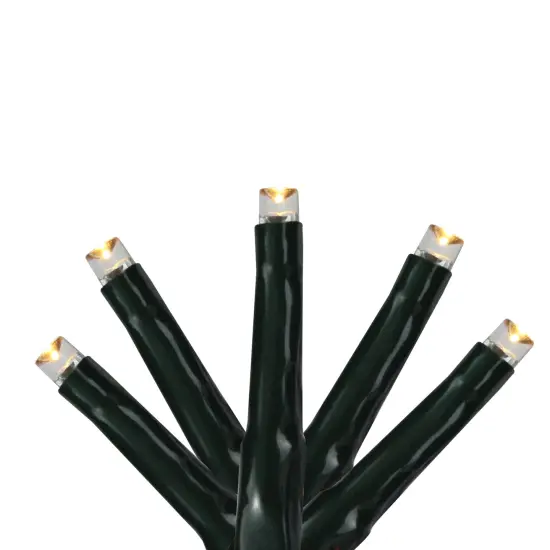 Roman LED USB Wide Angle Multi-Function Christmas Lights - Warm White- 62' Green Wire - 750ct {1}