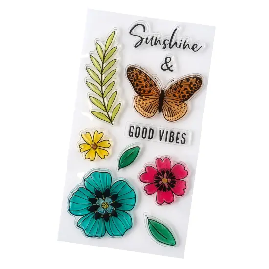 Vicki Boutin Where To Next Clear Stamps 12/Pkg-Good Vibes {3}
