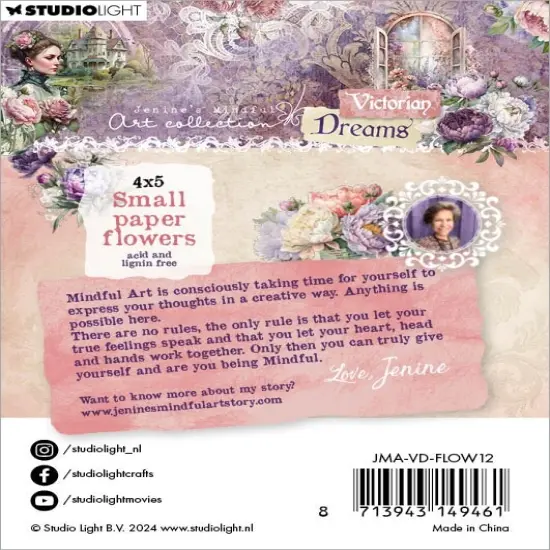 Studio Light Paper Flowers 20/Pkg-Nr. 12, Victorian Dreams {3}