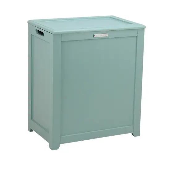 Oceanstar Storage Laundry Hamper, Turquoise Blue {1}