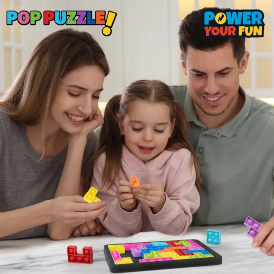 Power Your Fun Pop Puzzle Popper Fidget Game - Black {6}