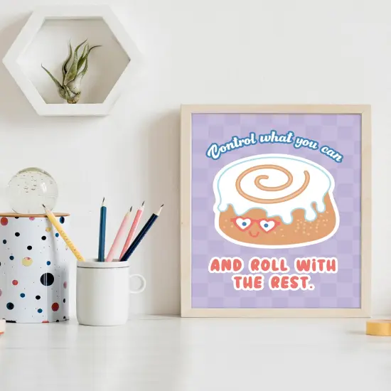 Carson Dellosa We Stick Together 12-Piece Posters Set, Motivational 8.5" x 11" 70s and 80s Groovy Wall Art With Positive Affirmations for Bulletin Board, Door, Retro Classroom Decor {4}