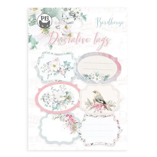 Birdhouse Double-Sided Cardstock Tags 6/Pkg-#04 {1}