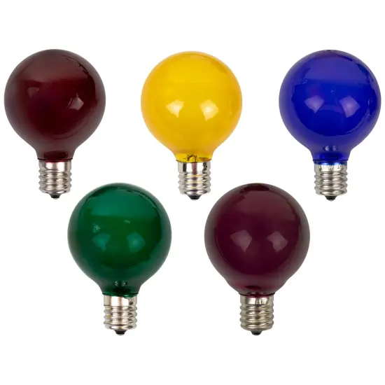 Northlight Satin Finish G50 Globe Christmas Replacement Bulbs - MultiColor - 10ct {4}