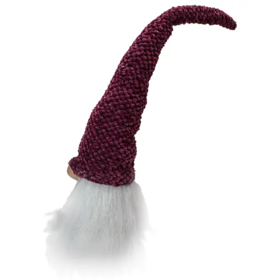 Northlight Gnome Head Christmas Decoration - 15" - Purple Plum and White {3}
