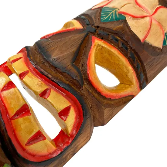 Hand Carved Wood Art Polynesian Party Hawaiian Tiki Masks 10 Piece Set 10 Inch {7}