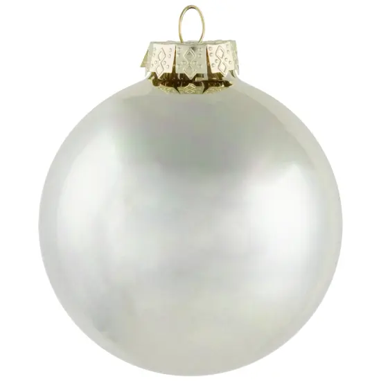 Northlight 6ct Gold 2-Finish Glass Ball Christmas Ornaments 3.25" (80mm) {6}
