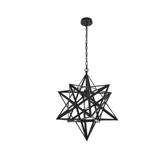 Nocturne 1 light black Pendant {5}
