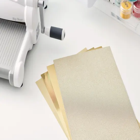 Sizzix Surfacez Opulent Cardstock Pack 8"X11.5" 50/Pkg-Gold {3}